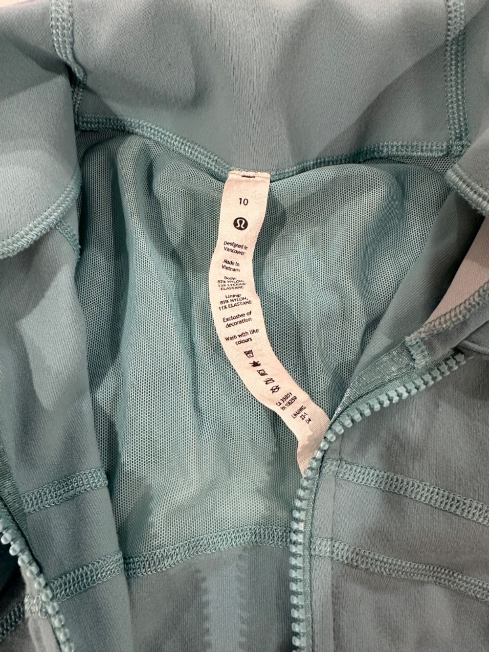 Lululemon Define Jacket Lion Size 10 Tidal Teal - Picture 2 of 4